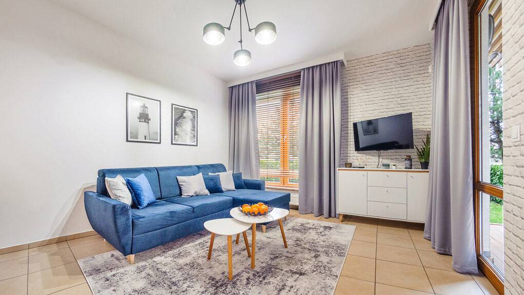 Cały apartament wypoczynkowy, Apartament wakacyjny dla 4 osób z taras in Kołobrzeg, Morze Bałtyckie