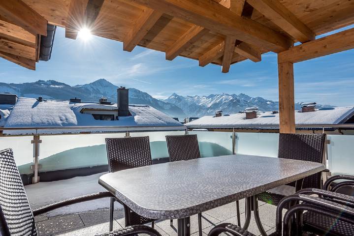 Apartament wakacyjny dla 8 osób, z ogród i sauna w Zell am See