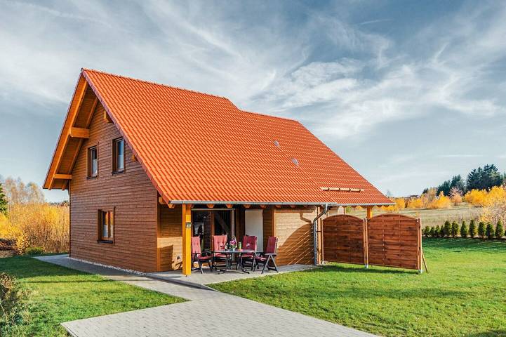 Ferienhaus für 6 Personen, mit Garten und Ausblick sowie Terrasse, mit Haustier in Sachsen-Anhalt
