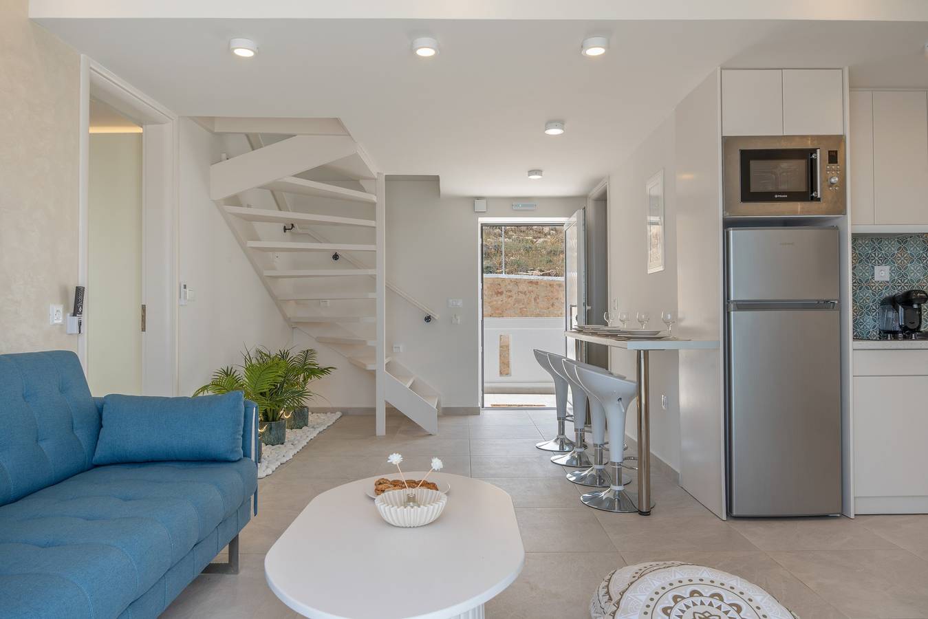 Villa 'Aqua Blue 1' avec vue sur mer et piscine privée in Karpathos