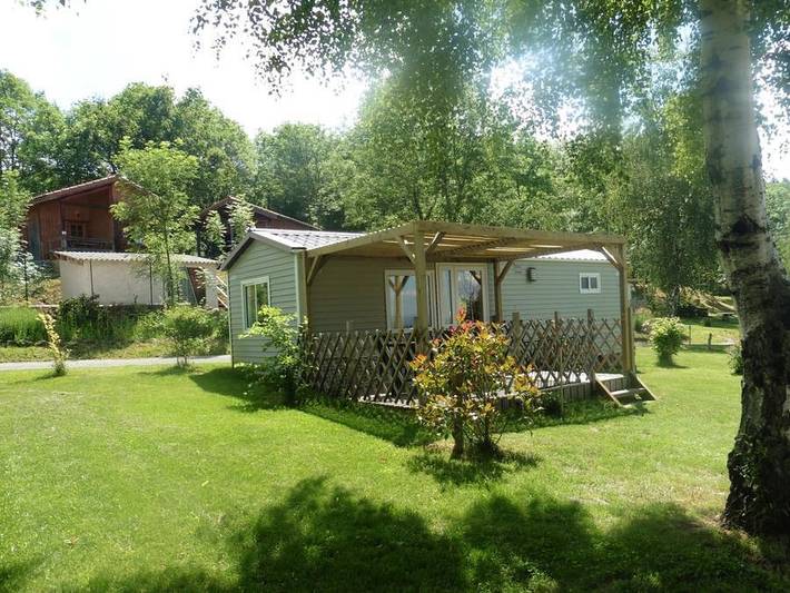 Camping Montbartoux - Mobilheim 5 personen - Mobilheim le Vollore in Vollore-Ville, Region Thiers