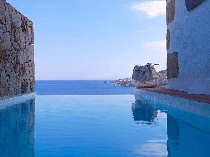 Location de vacances pour 6 personnes, avec Vue sur l’océan et Balcon ainsi que Terrasse et Jardin dans Patmos - 3
