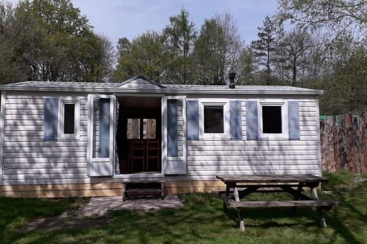 ZEcamping 3* piscine chauffée dog friendly mobil-home 5 pers in Huelgoat, Châteaulin und Umgebung