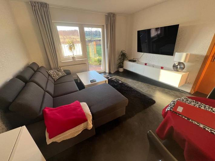 Ferienwohnung für 3 Personen, mit Terrasse und Garten sowie Ausblick in Korbach
