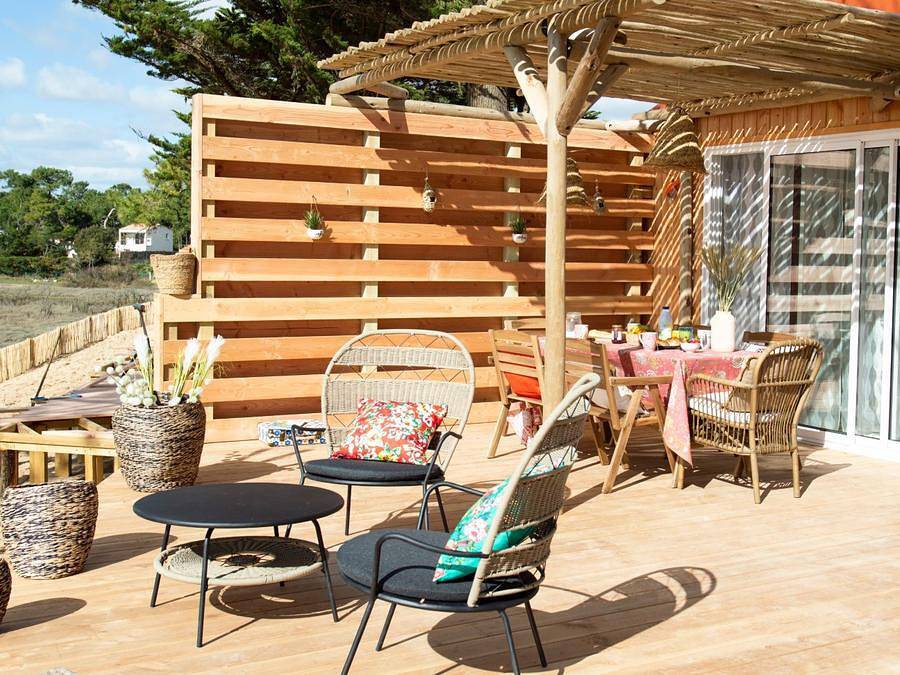 Camping Le Bellevue - Mobilheim 4 personen - Cottage Cosy - 36m² - 2 Zimmer - 2 Bäder in La Tranche-sur-Mer, Vendée