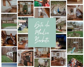 Gîte pour 15 personnes, avec jardin et vue dans Nesle-la-Reposte