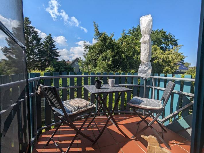 Vakantieappartement voor 3 personen, with balkon/terras and uitzicht as well as balkon in Born auf dem Darß