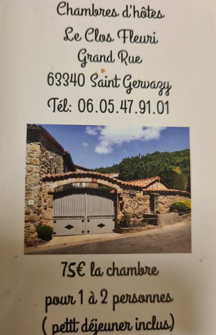 Le Clos Fleuri - Chambre Vigneronne in Saint-Gervazy, Région de Besse-et-Saint-Anastaise