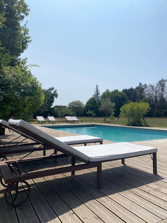 Location de vacances pour 14 personnes, avec piscine ainsi que jardin et vue à Angresse - 3