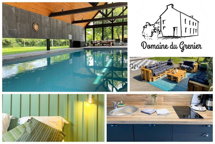 Gîte pour 2 personnes, avec Jardin ainsi que Piscine et Sauna à Yffiniac