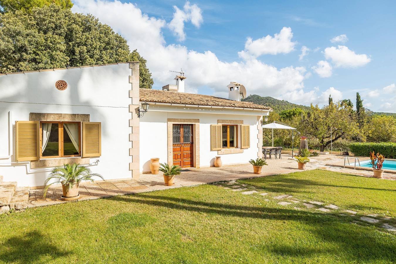 Ferienhaus 'Cozy Country' mit Bergblick, Wlan und Klimaanlage in Alaró, Mallorca Inselmitte