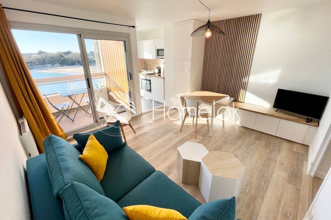 Appartement entier, Pieds Dans L'Eau T2 Archi Cosy - Vue mer 180 in Plage de Port Fontaine-Lomener, Ploemeur