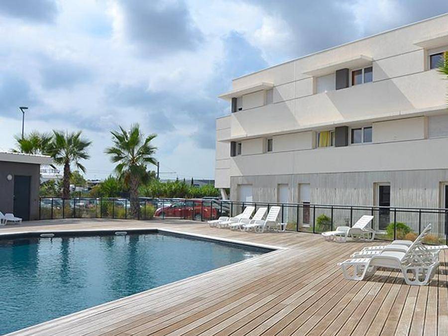 Résidence Le Terral - Vacancéole - Piso 4 personas - Apartamento de 2 habitaciones para 4 personas Balcón/Terraza in Saint-Jean-de-Védas, Côte d'Améthyste