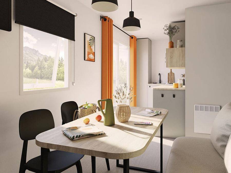 Camping La Source - Mobilheim 2 personen - Mobilheim Riviera 1 Zimmer in Martigues, Mittelmeerküste (Frankreich)