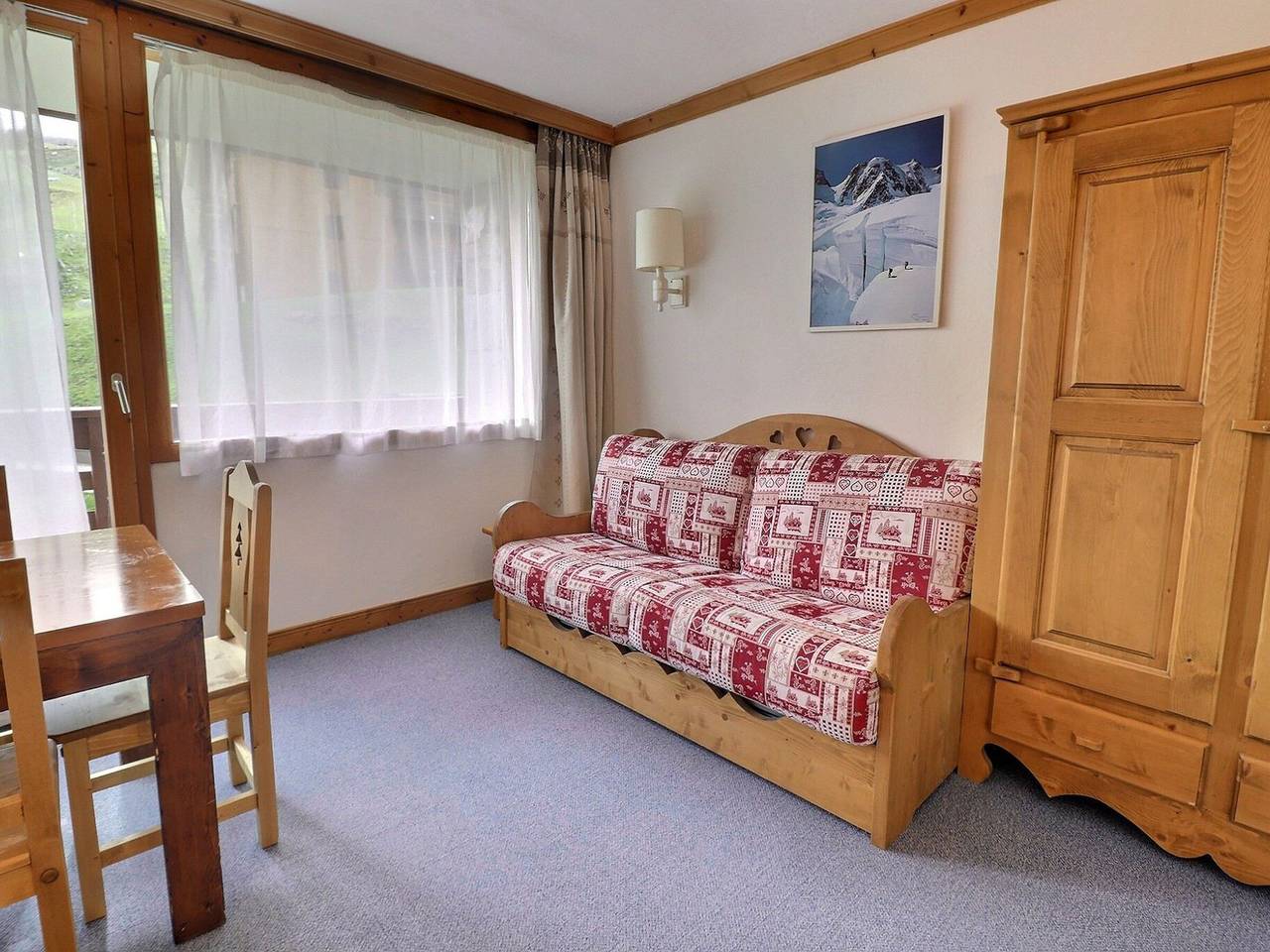Estudio entero, Estudio Sur 3/4 pers, A pie de pistas, Balcón in Méribel-Mottaret, Les Allues