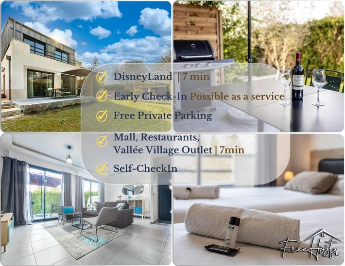 Maison de vacances pour 6 personnes, avec jardin et vue, adapté aux familles à Magny-le-Hongre