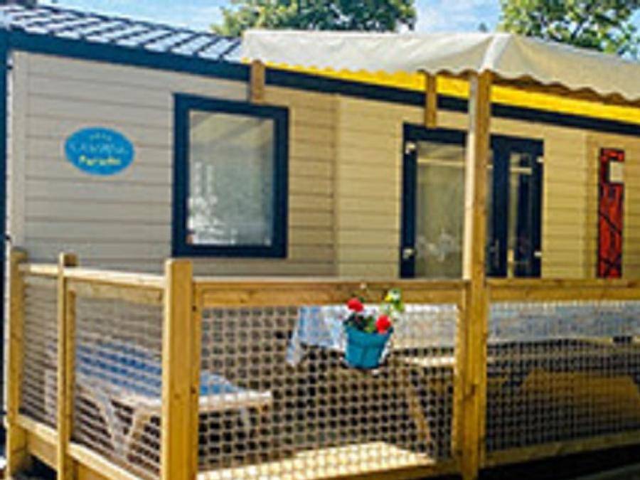 Camping Paradis Family des Issoux d'Ardèche - Mobilheim 4 personen - Komfort - 2 Zimmer Pmr in Lalevade-d'Ardèche, Parc naturel régional des Monts d'Ardèche