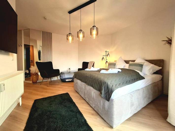 Ferienwohnung für 2 Personen, mit Balkon und Terrasse sowie Garten und Ausblick in Rötz
