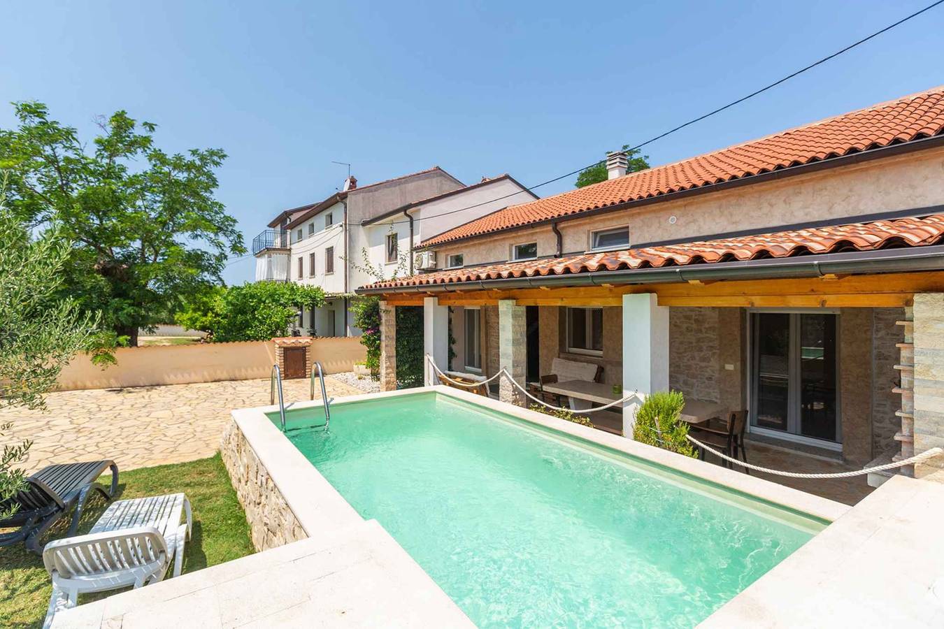 Villa mit Klimaanlage und Pool  in Umag, Umag und Umgebung