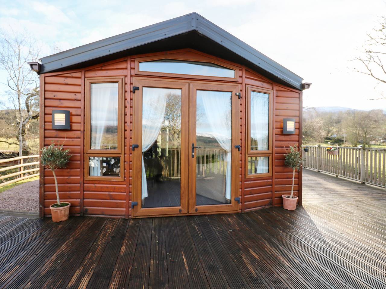 Blockhütte für 4 Personen mit Garten in Highlands