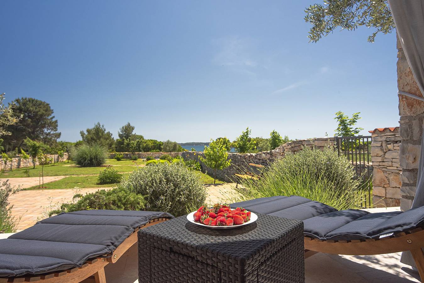 Traumhafte Strandfinca mit eigenem Zugang zum Strand und Klima, Wlan, Bbq in Grad Vodnjan, Południowe Wybrzeże Istrii