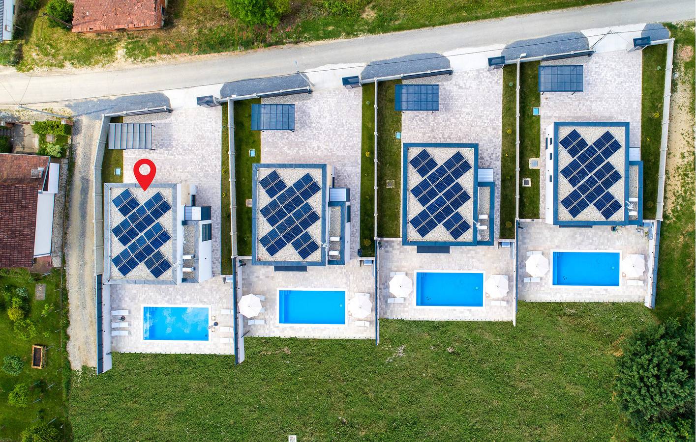 Geräumige 156 m² große Wohnung mit Pool, WLAN, Parkplatz und Grill in Bjelovar-Bilogora