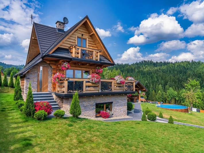 Casa de vacaciones para 6 personas, con sauna y balcón además de piscina y jacuzzi, Familias con niños - 1