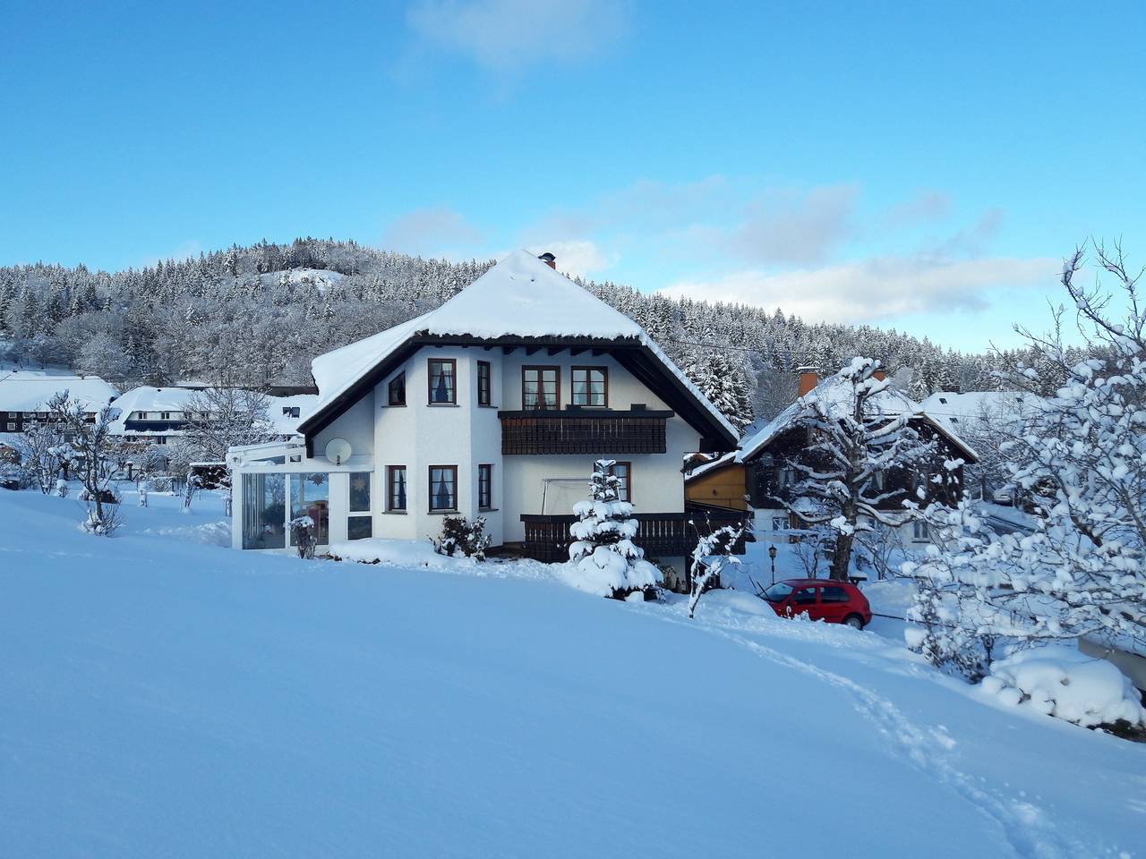 Ganze Ferienwohnung, Wunderschöne Ferienwohnung im Haus Schupp mit bester Aussicht in Suedlicher Schwarzwald, Dachsberg