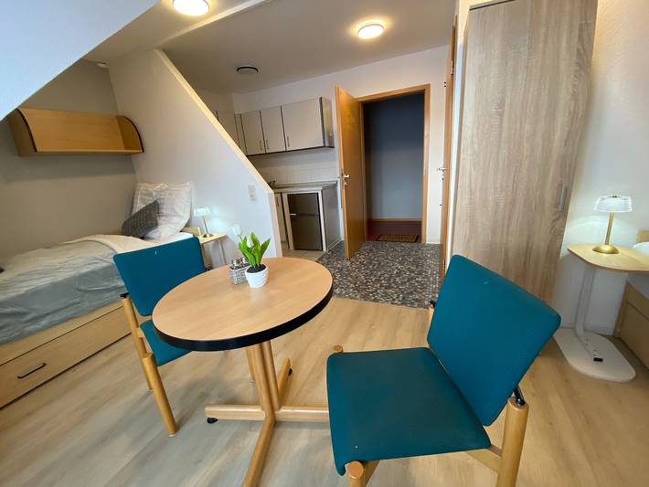 Hel lejlighed, Apartment 'Zwei Betten Studio' with Wi-Fi in Lübeck (By), Lübeck