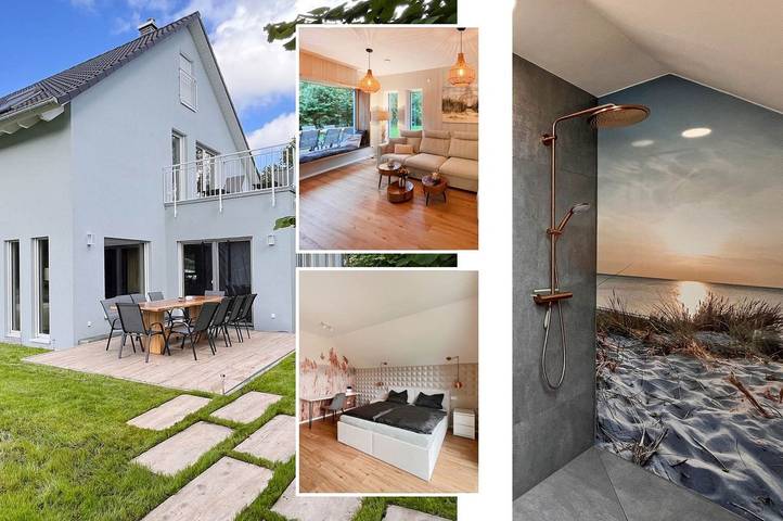 Ferienhaus für 10 Personen, mit Garten und Ausblick, mit Haustier in Usedom Stadt