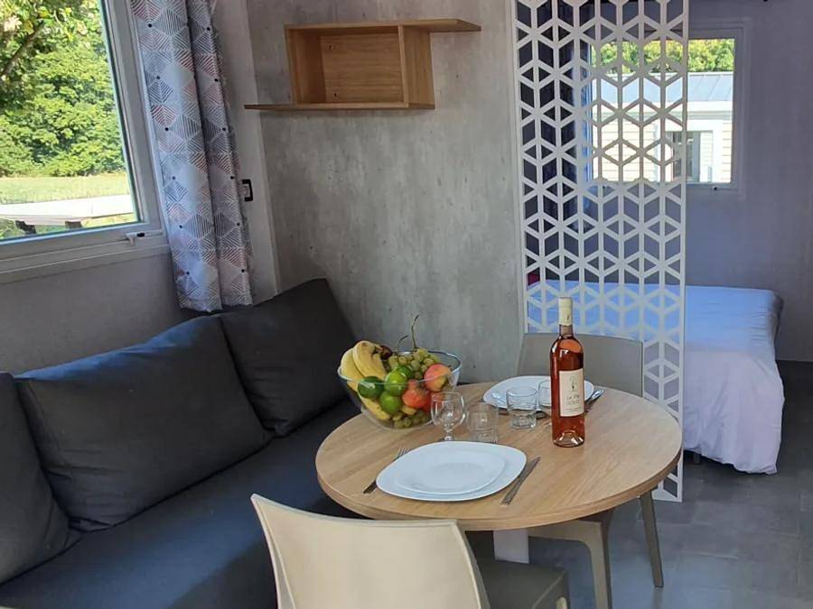 Camping La Roseraie  - Mobilhome 3 personnes - Cottage Duo - 1 chambre : 21m² - Terrasse non couverte 11m² 2/3 pers. in La Baule-Escoublac, Côte d'Amour