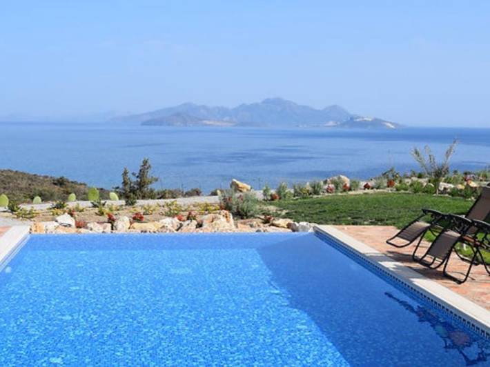Villa mit pool für 6 Personen, mit Meerblick und Garten auf Kos