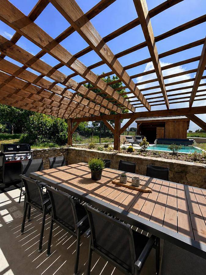 Location de vacances pour 12 personnes, avec Terrasse ainsi que Jardin et Piscine à Mainsat - 2