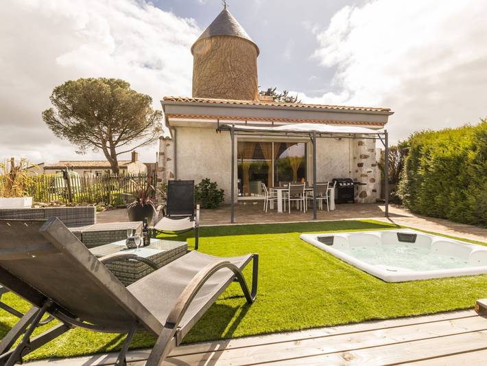 Gîte pour 5 personnes, avec jacuzzi et jardin