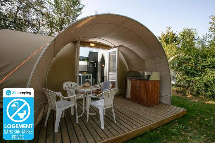 Mobil home pour 4 personnes, avec bassin pour enfant à La Romieu