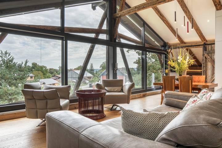 Appartement entier, Penthouse-Loft exclusif au Gut Stohrerhof sur l’Ammersee pour 4 personnes in Dießen am Ammersee, Lac Ammer