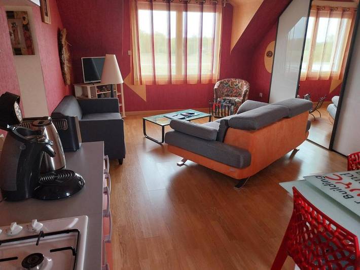 Gîte pour 4 personnes, avec vue et terrasse à Saint-Judoce