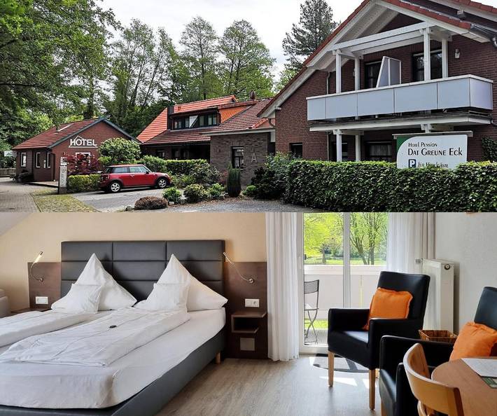 Hotel für 2 Personen, mit Balkon und Terrasse sowie Garten und Ausblick in Landkreis Heidekreis