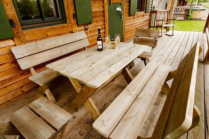 Ferienhaus für 7 Personen, mit Garten