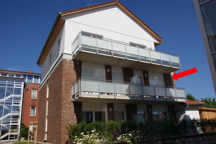 Ferienwohnung für 4 Personen, mit Balkon und Garten sowie Ausblick am Schönberger Strand
