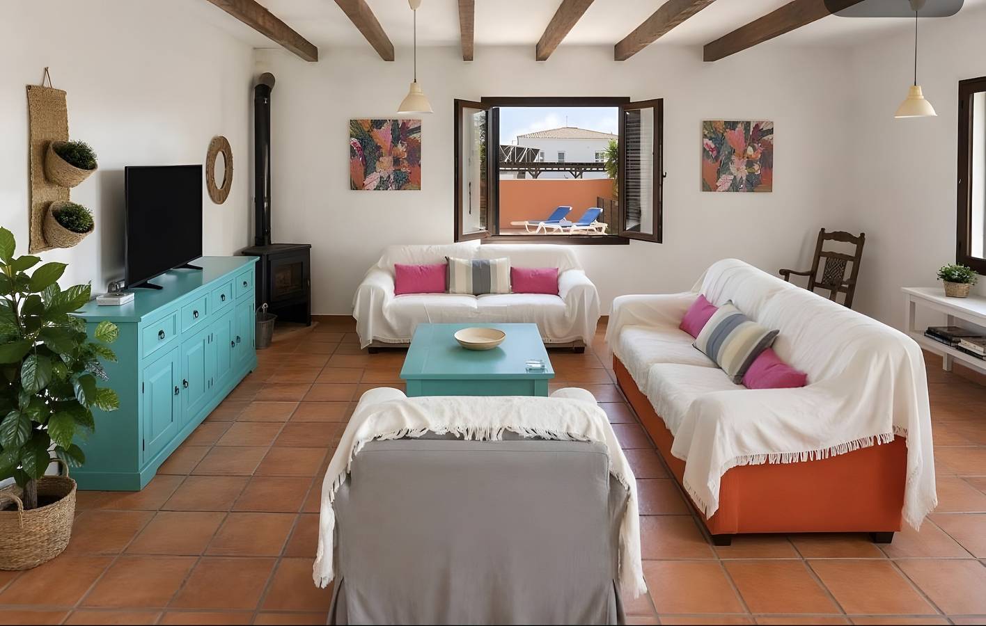 Villa 'Casa Fatima' avec vue sur la mer, piscine privée et Wi-Fi in Playa El Palmar, Vejer de la Frontera