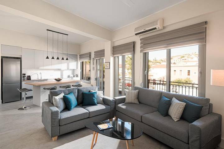 Appartement de vacances pour 5 personnes, avec Balcon ainsi que Terrasse et Vue