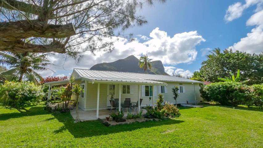 Location de vacances pour 2 personnes, avec vue et jardin dans Tubuai