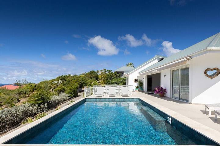 Villa for 6 people, with yard in Saint-Barthélemy