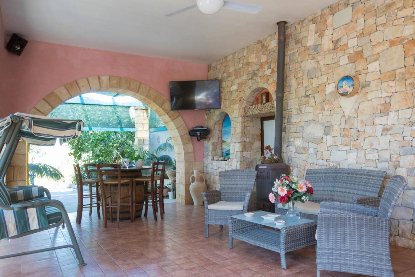 Villa 'I Sogni Di Venere' mit Meerblick, Wlan und Klimaanlage in Torre Suda, Racale