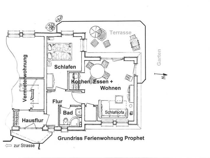 Ferienwohnung für 3 Personen, mit Terrasse und Garten in Kiel - 3