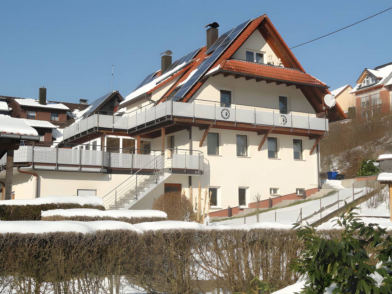 Ganze Wohnung, Ferienwohnung 'Sonnenterrasse' mit Gemeinschaftsgarten und Wi-Fi in Elzach, Südschwarzwald