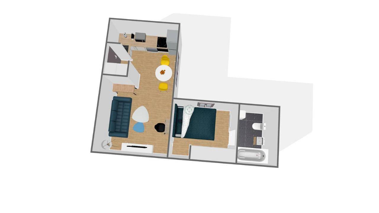 Appartement entier, One-Bedroom Apartment in Rennes, Région de Rennes