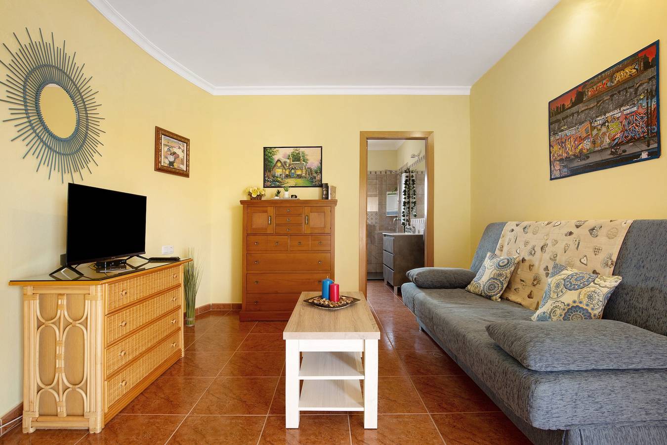Geheel appartement, Vakantiehuis "Casa Paco 2" met Uitzicht op Zee, Privé Balkon & Gedeeld Zwembad in Südliche Bucht Costa Calma, Pájara