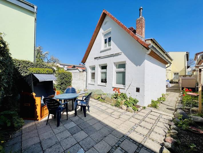 Ferienhaus für 3 Personen, mit Terrasse und Garten
